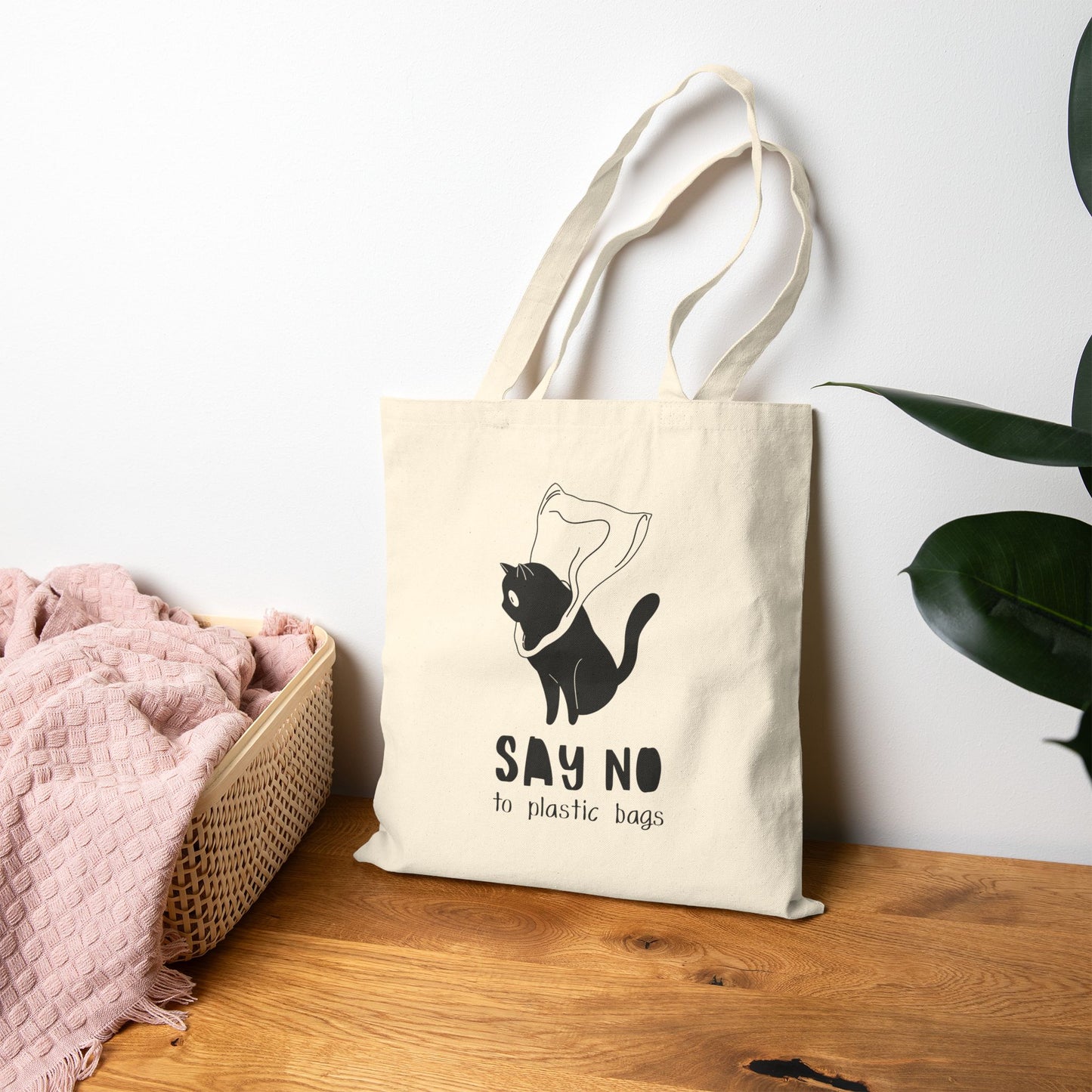 Eco-Friendly Cat Tote Bag