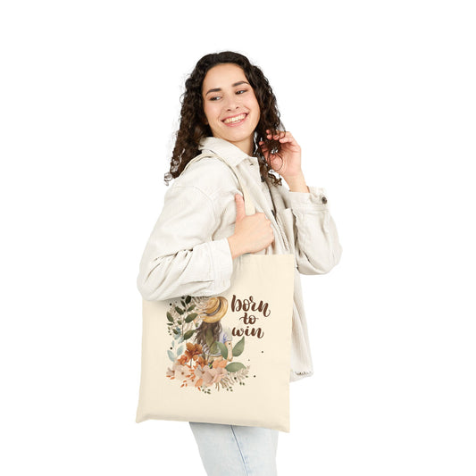 Born to Win - Cotton Canvas Tote Bag
