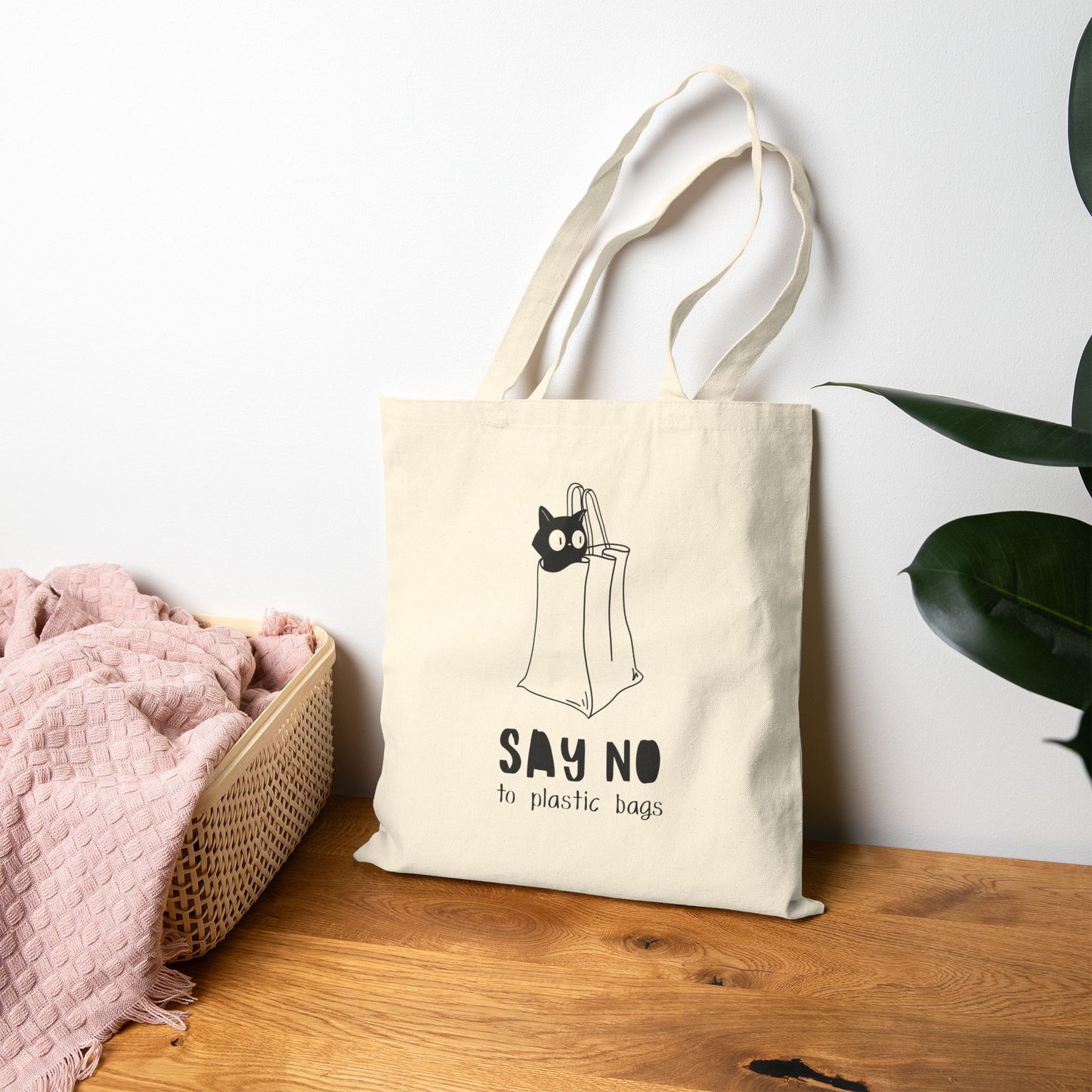 Say No - Cotton Canvas Tote Bag