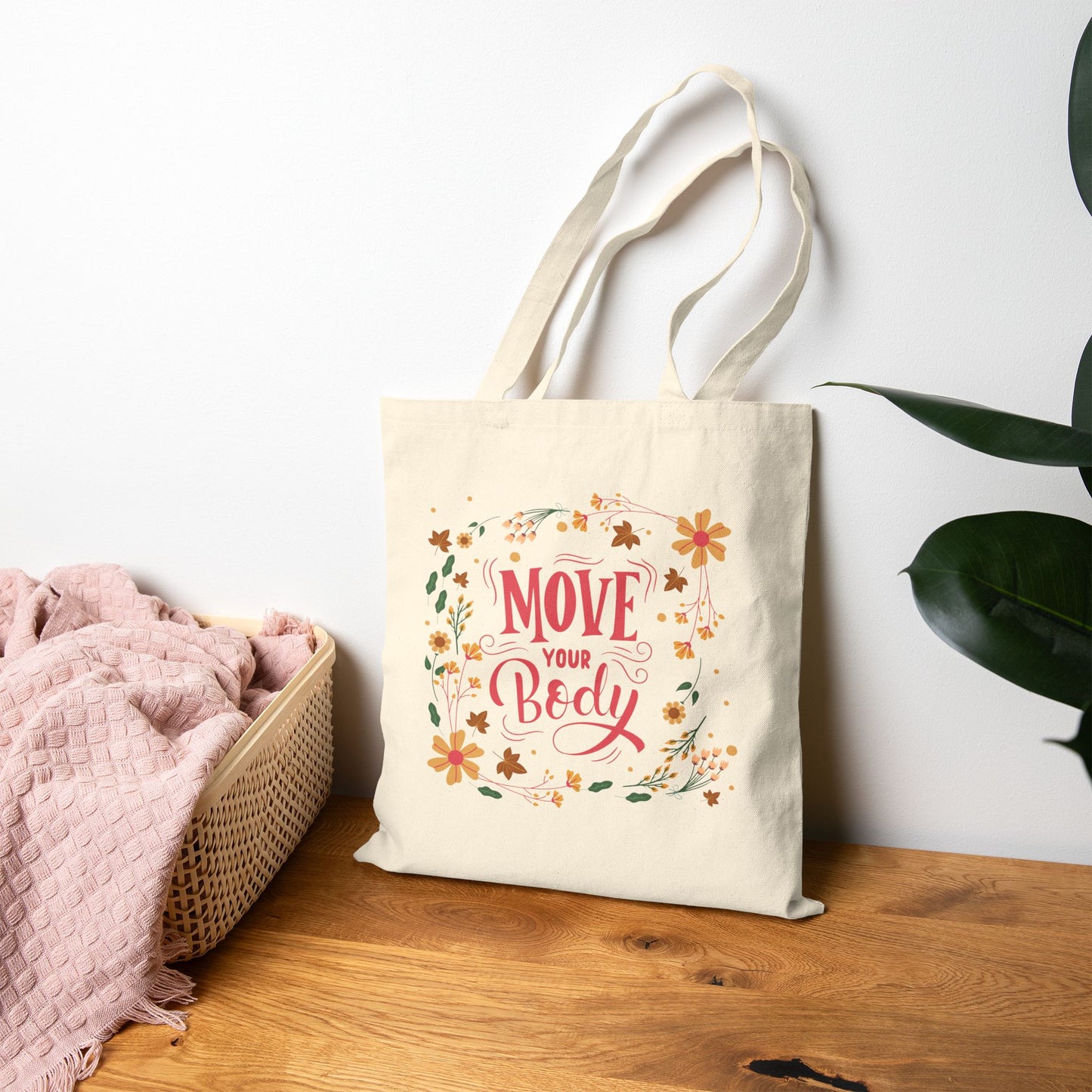 Move Your Body - Cotton Canvas Tote Bag