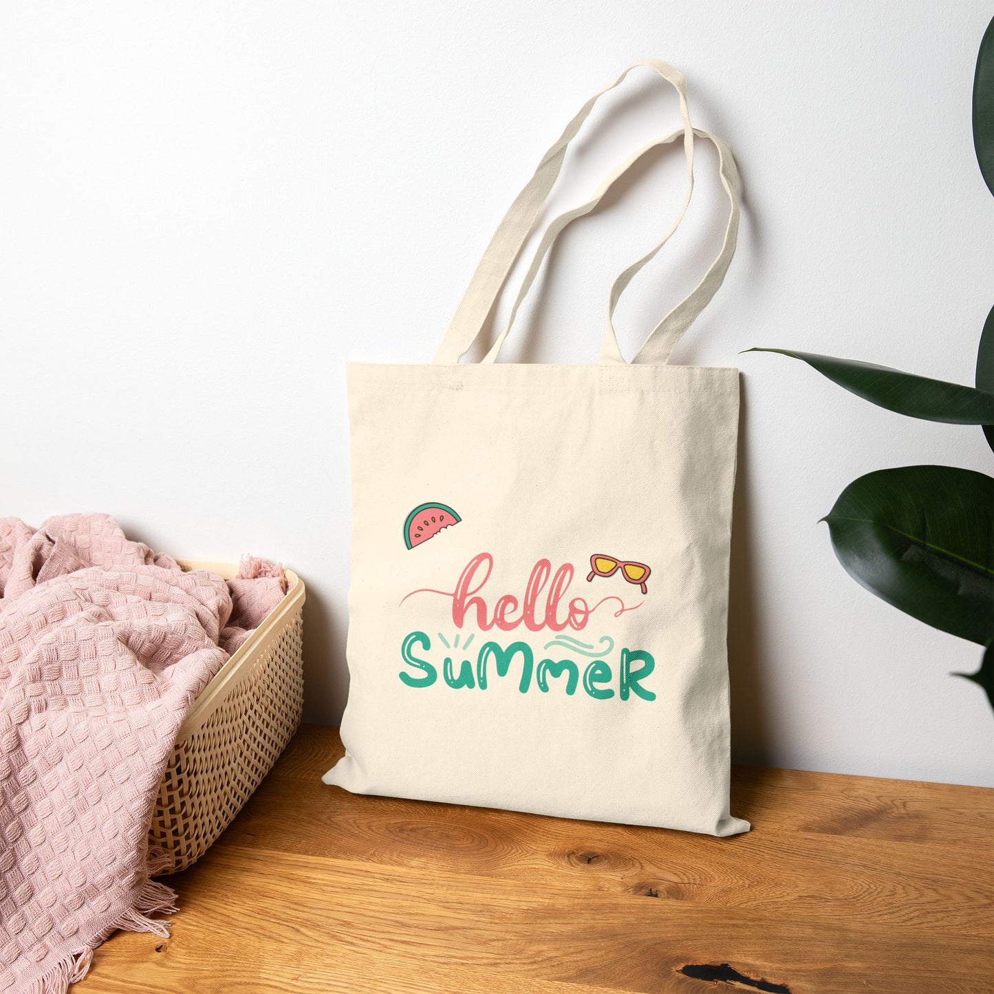 Summer Vibes - Cotton Canvas Tote Bag
