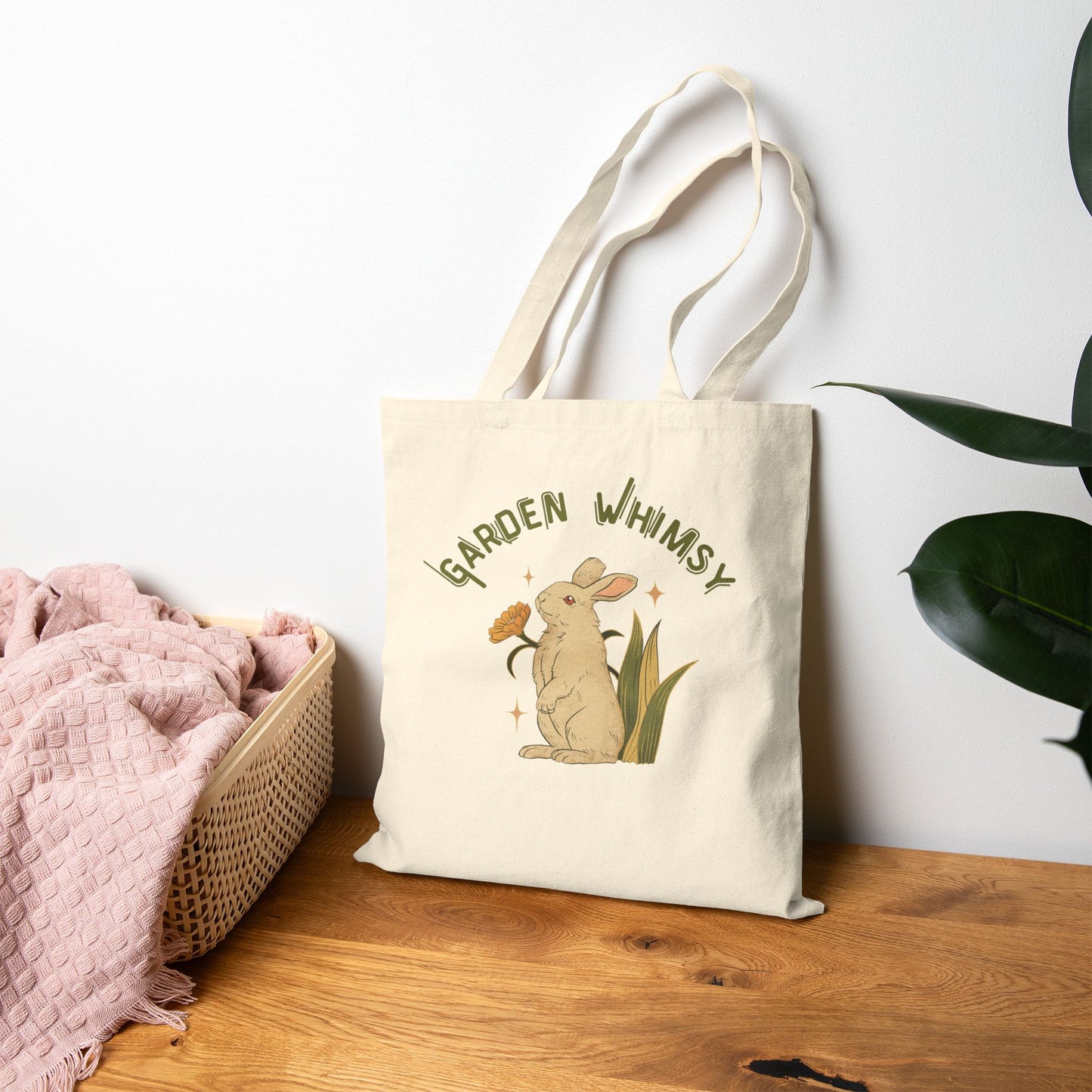 Whimsical Garden - Cotton Canvas Tote Bag