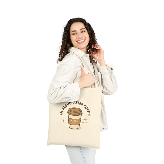 Coffee Lover's Canvas Tote Bag