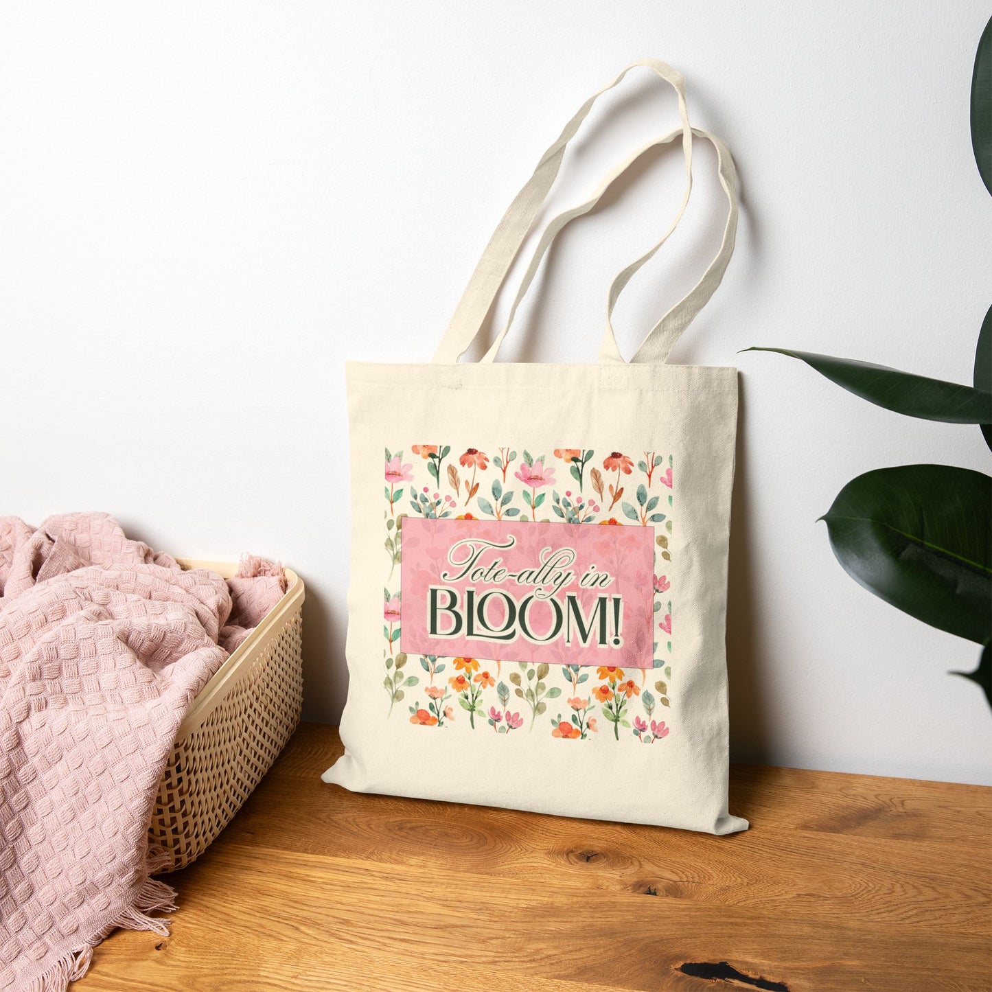 Tote-ally Blooming - Cotton Canvas Tote Bag