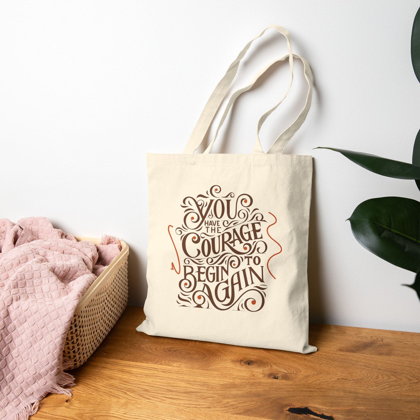 You Have The Courage - Cotton Canvas Tote Bag