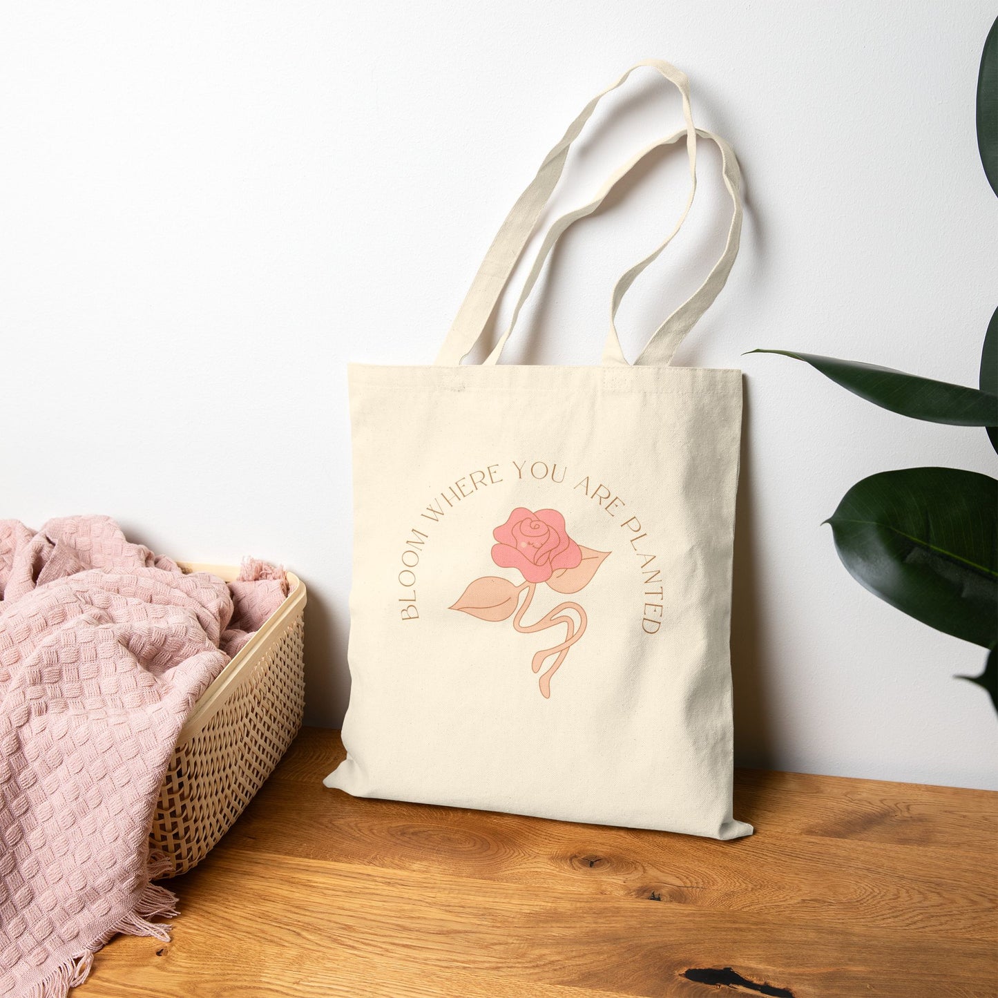 Bloom - Cotton Canvas Tote Bag