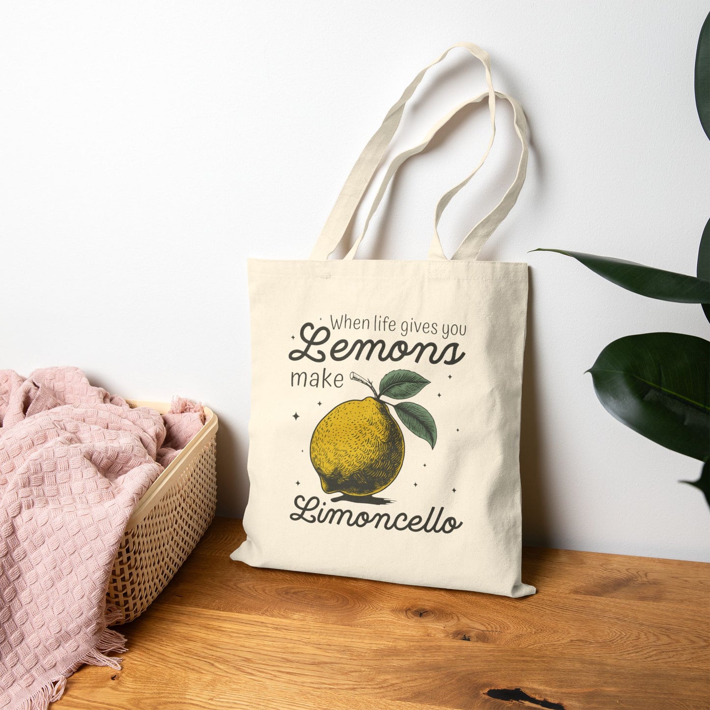 Lemons - Cotton Canvas Tote Bag