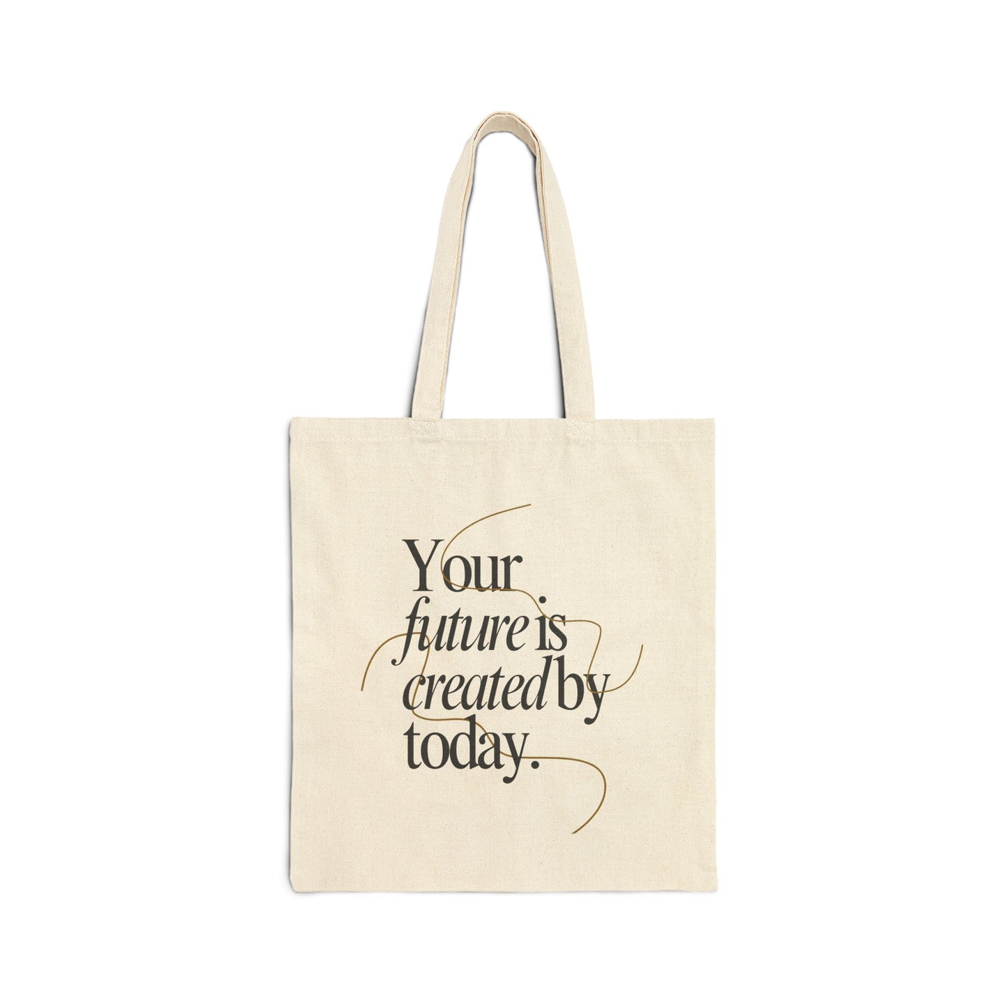 Future is Created by Today - Cotton Canvas Tote Bag