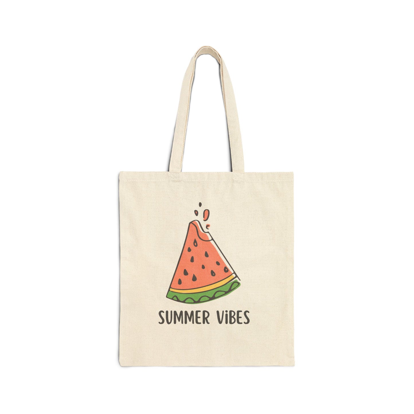 Summer Vibes - Cotton Canvas Tote Bag