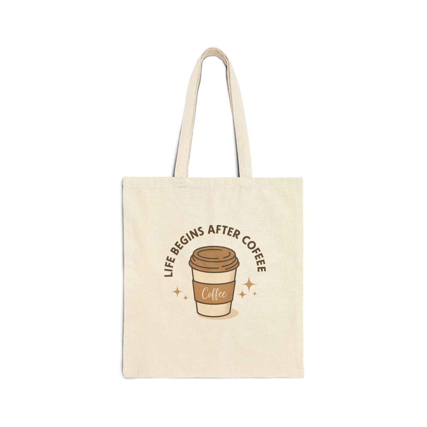 Coffee Lover's Canvas Tote Bag