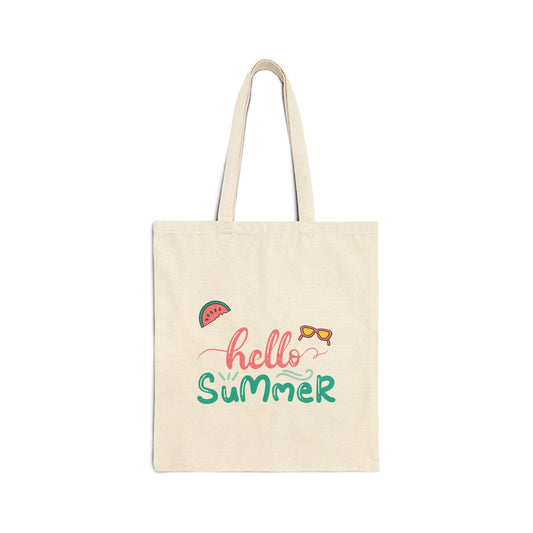 Summer Vibes - Cotton Canvas Tote Bag