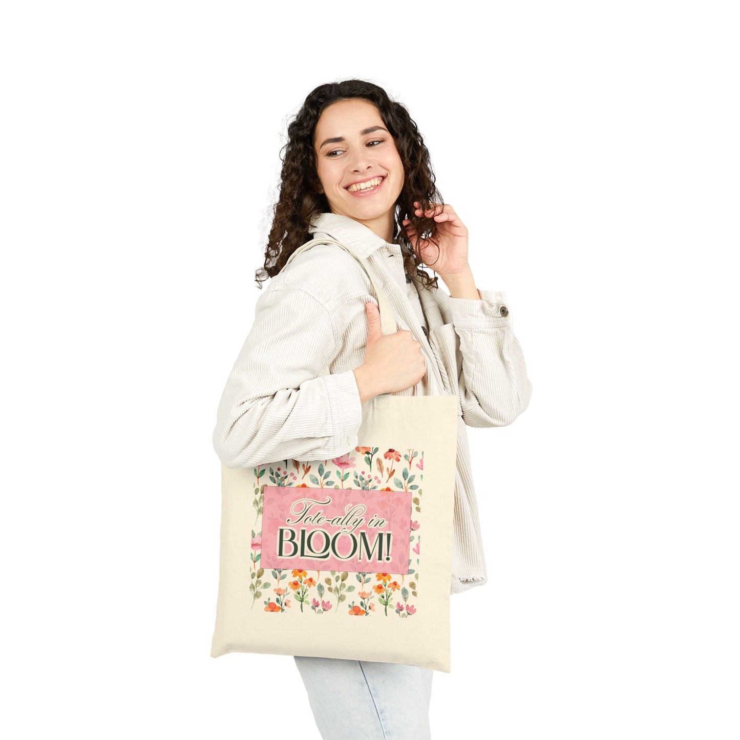 Tote-ally Blooming - Cotton Canvas Tote Bag