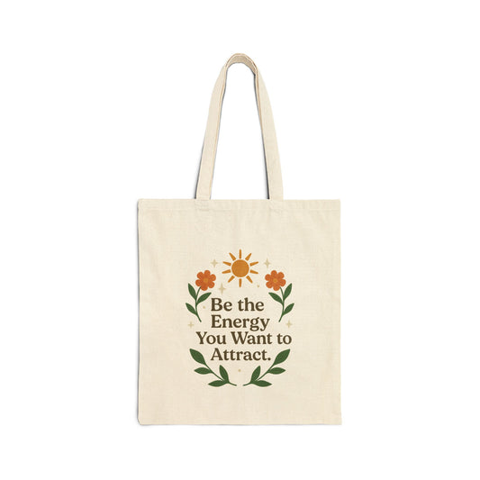 Energy -/ Cotton Canvas Tote Bag