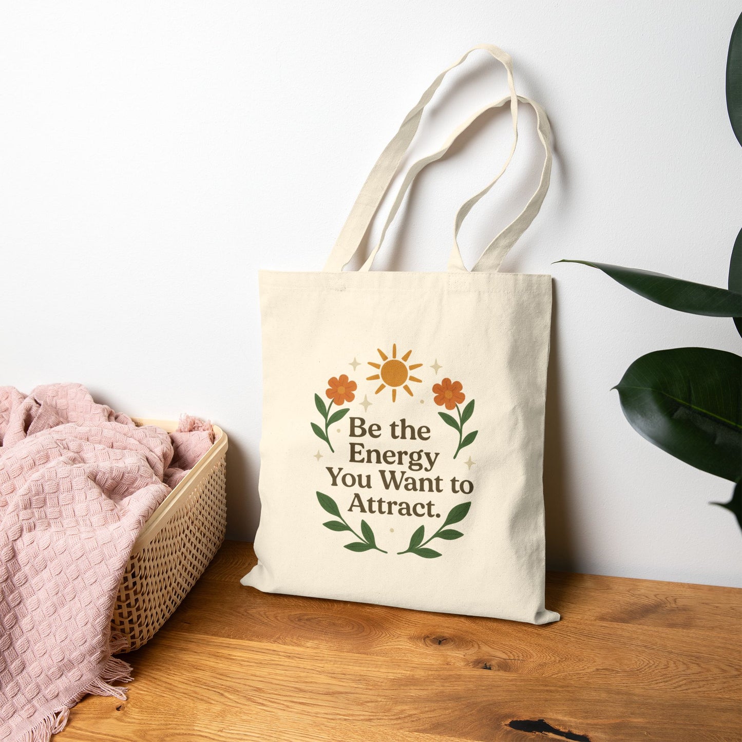 Energy -/ Cotton Canvas Tote Bag