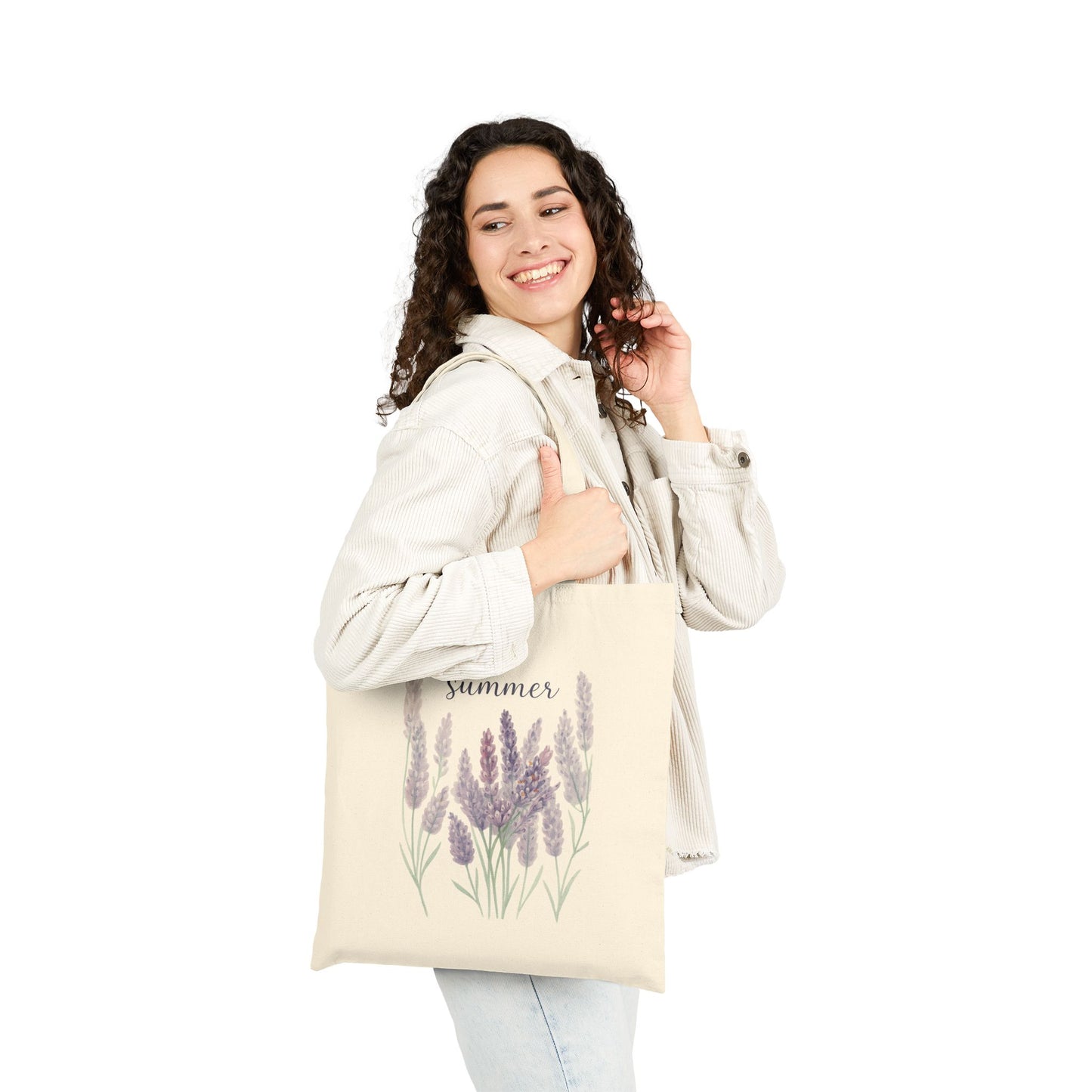 Lavender - Cotton Canvas Tote Bag