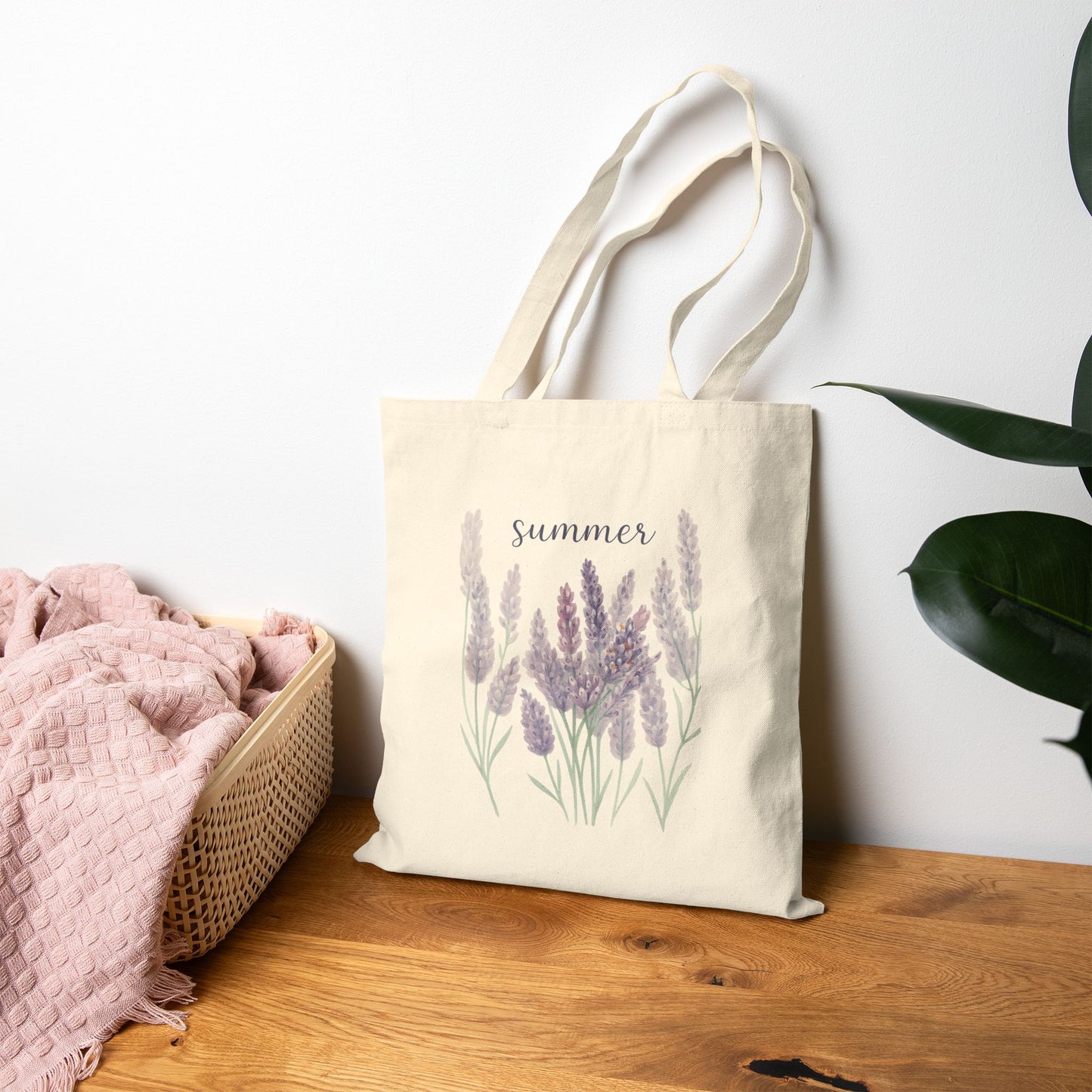 Lavender - Cotton Canvas Tote Bag