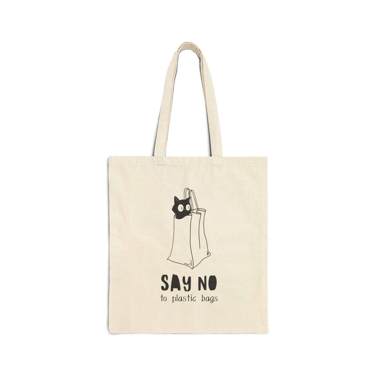 Say No - Cotton Canvas Tote Bag