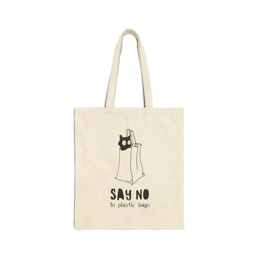 Say No - Cotton Canvas Tote Bag