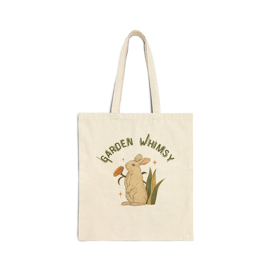 Whimsical Garden - Cotton Canvas Tote Bag