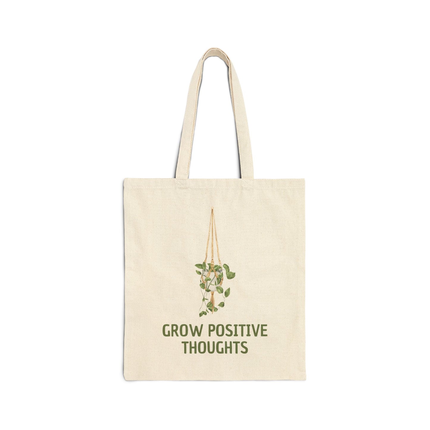 Positive Thoughts - Cotton Canvas Tote Bag