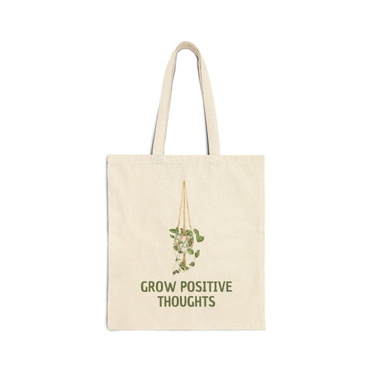 Positive Thoughts - Cotton Canvas Tote Bag
