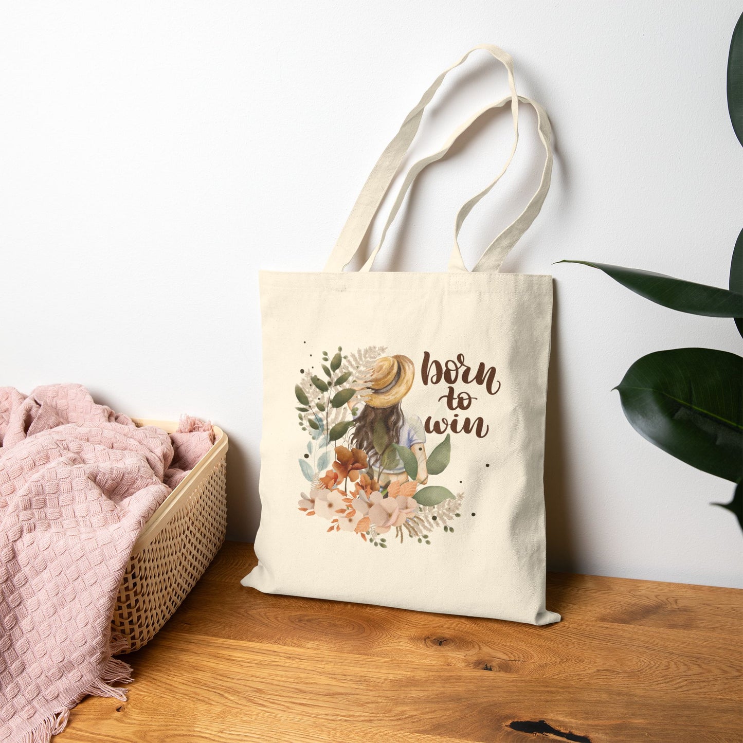 Born to Win - Cotton Canvas Tote Bag