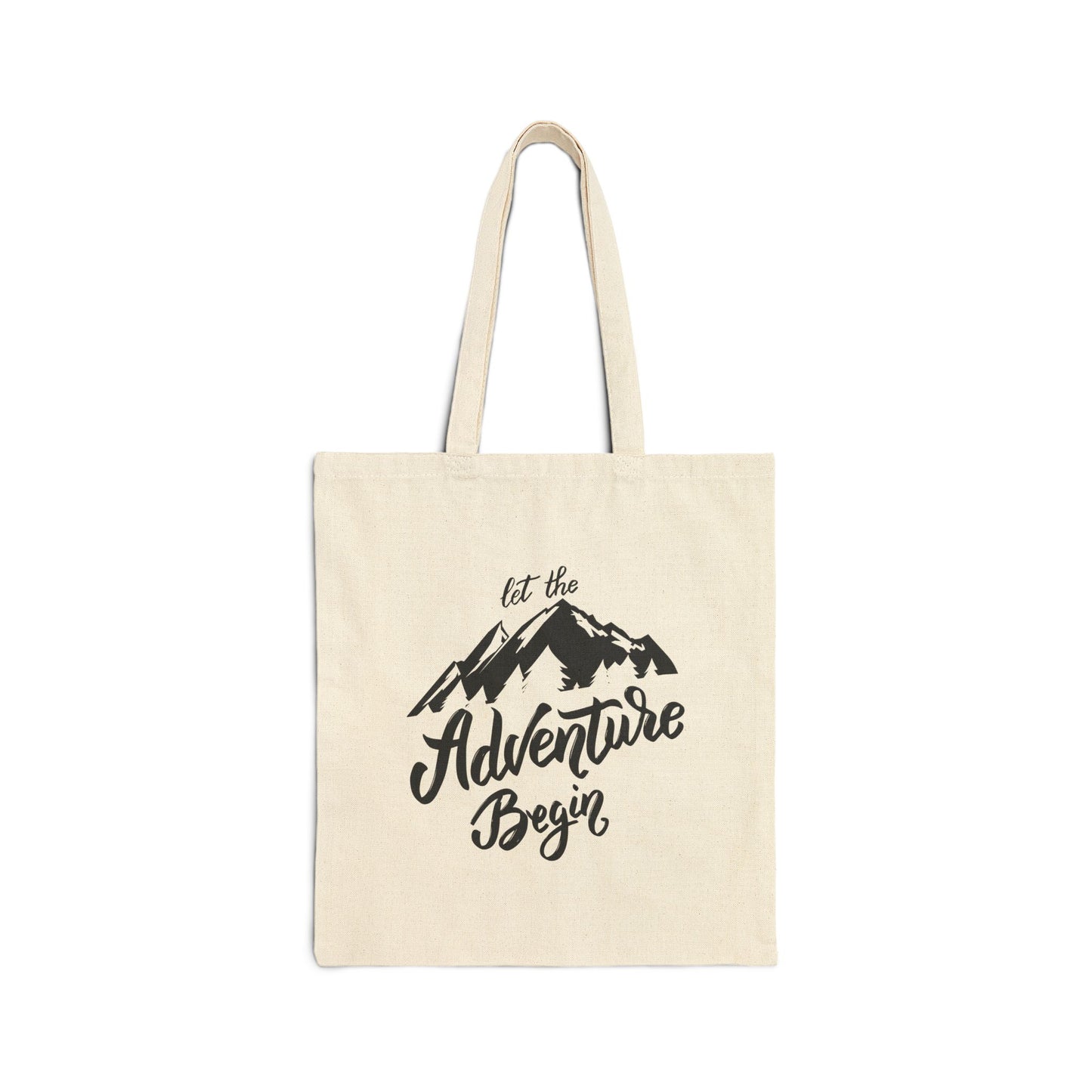Adventure Begins Cotton Canvas Tote Bag