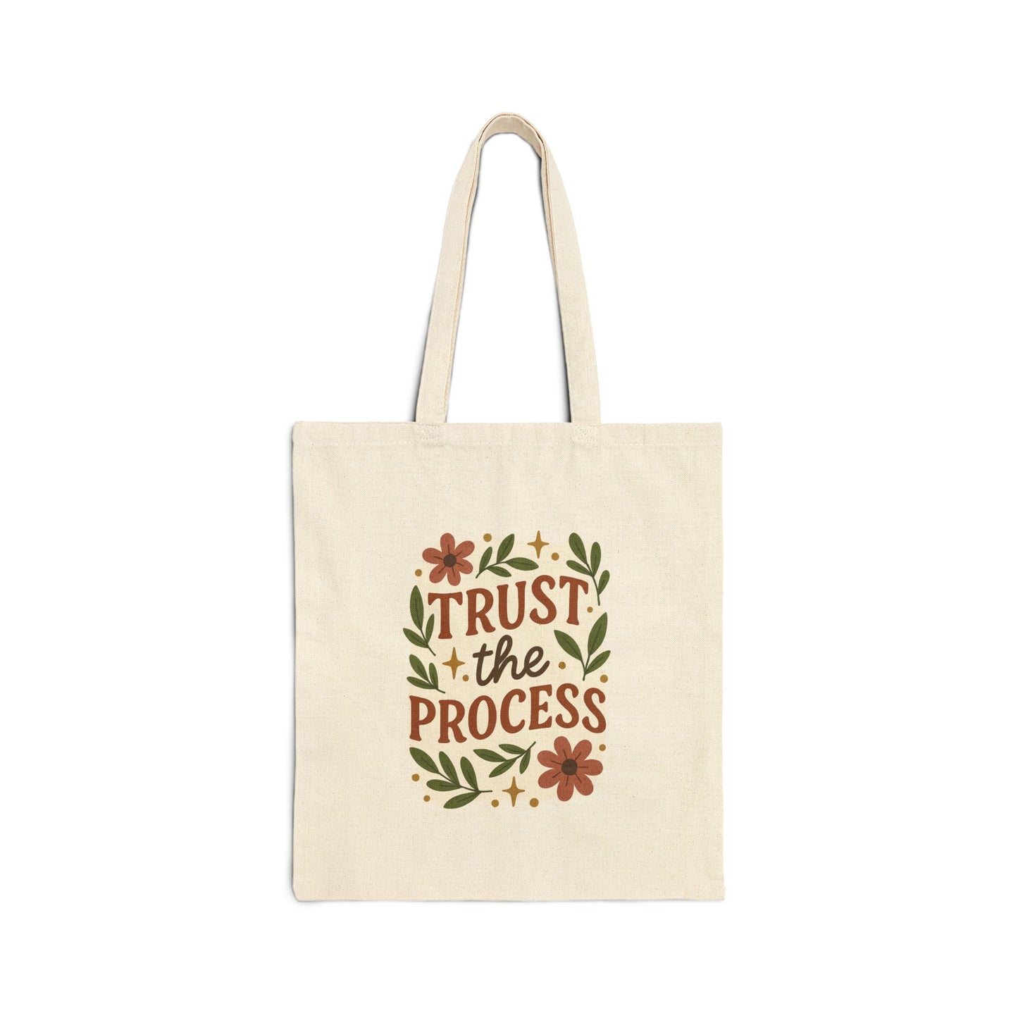 Trust the Process Cotton Canvas Tote Bag