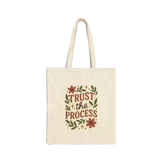 Trust the Process Cotton Canvas Tote Bag