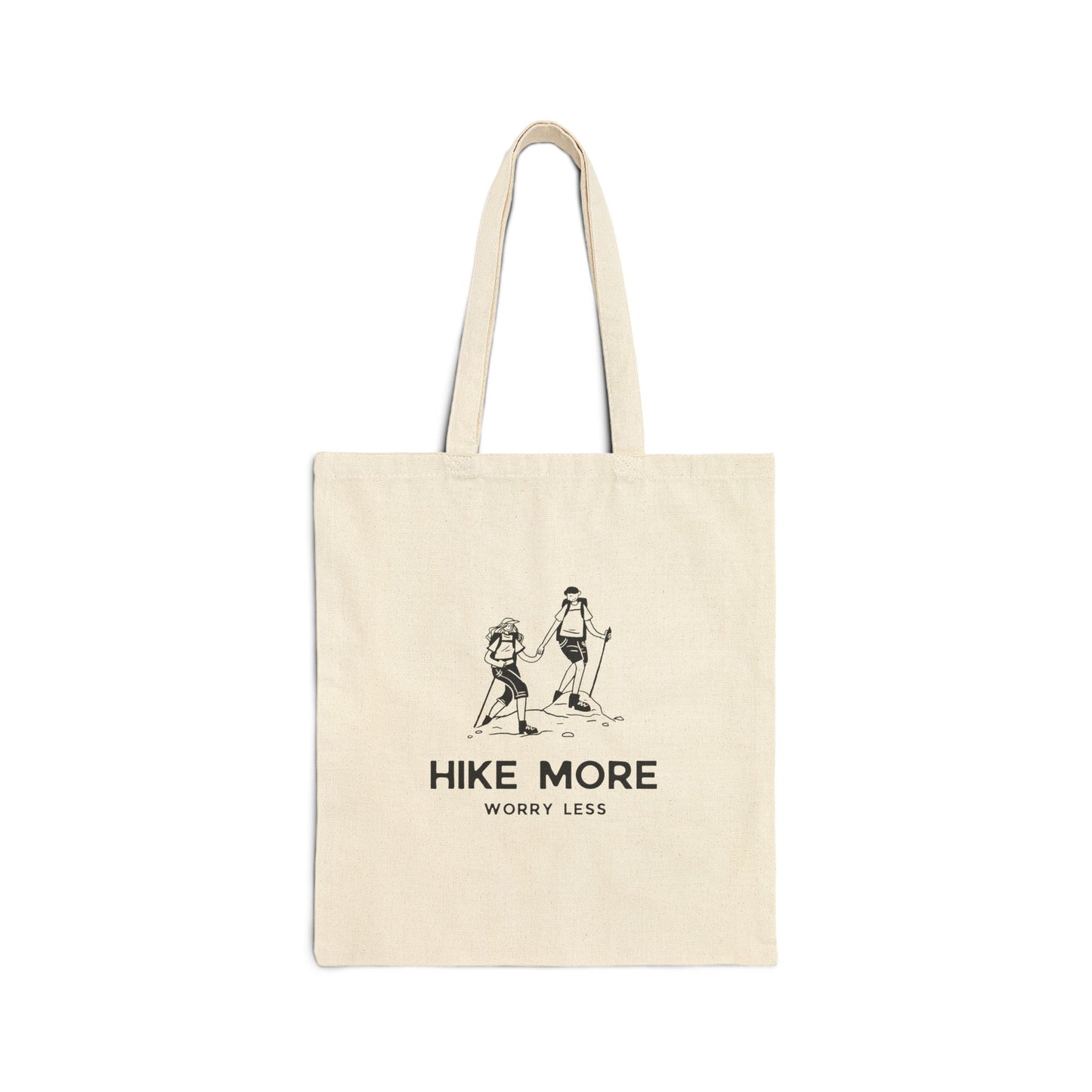 Hiking Inspired Canvas Tote Bag