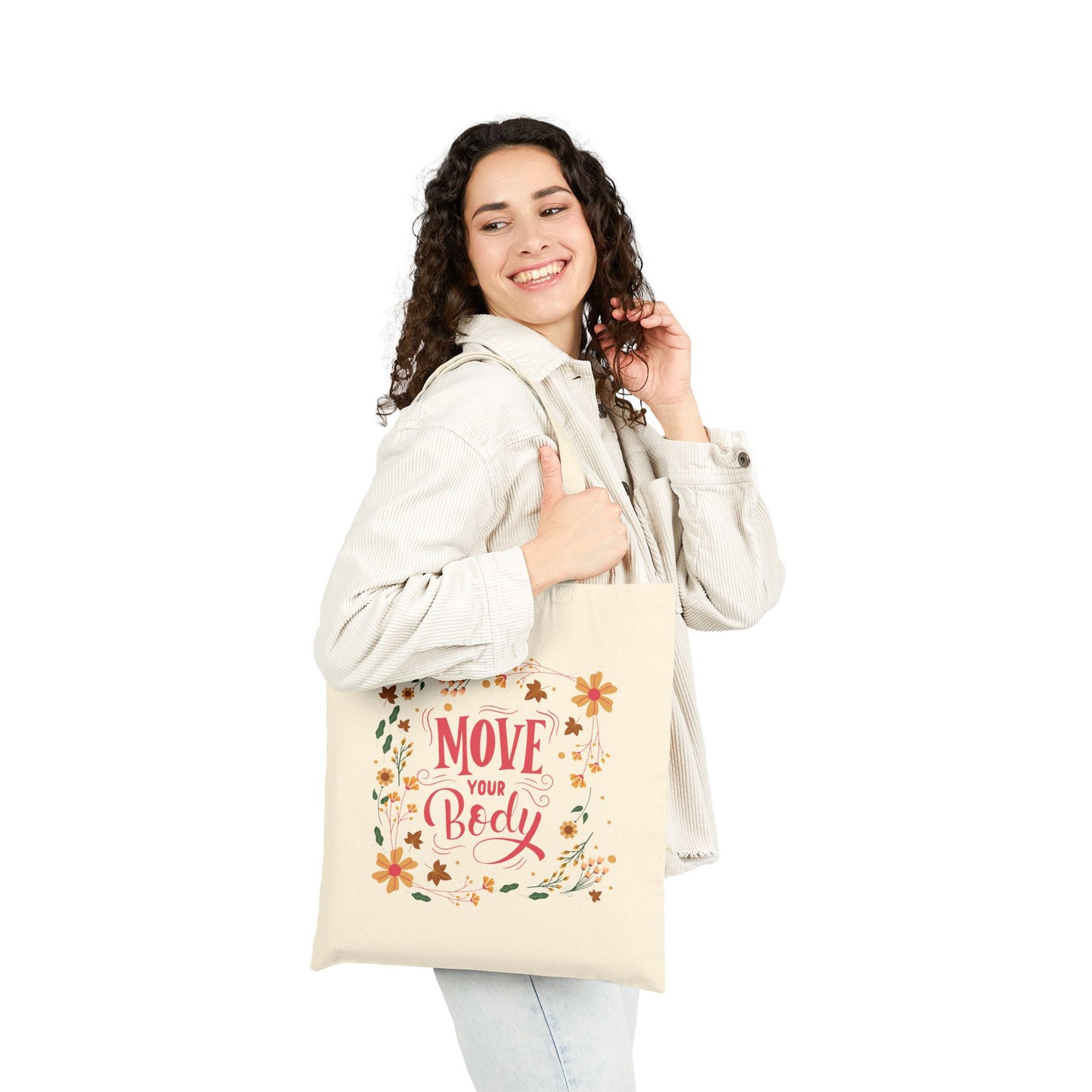 Move Your Body - Cotton Canvas Tote Bag