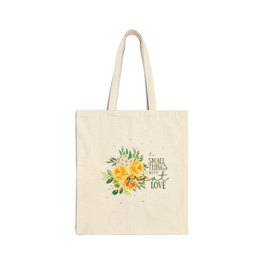 Small Things with Love - Cotton Canvas Tote Bag